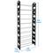 Simplify Black 30 Pair Stackable Shoe Rack